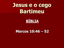 Jesus e Bartimeu