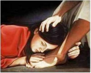 a mulher que ungiu os pés de Jesus