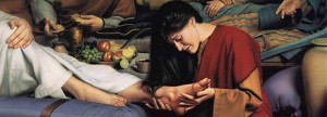 a pecadora que ungiu os pés de Jesus