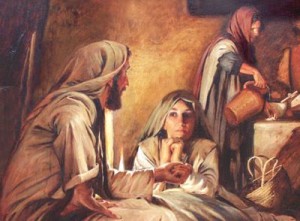 Jesus na casa de Marta e Maria