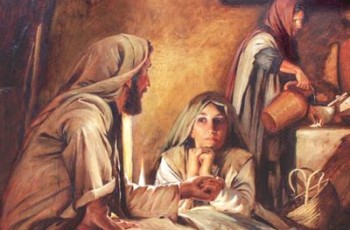 Jesus na casa de Marta e Maria