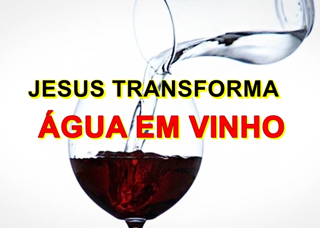 Jesus transforma água em vinho